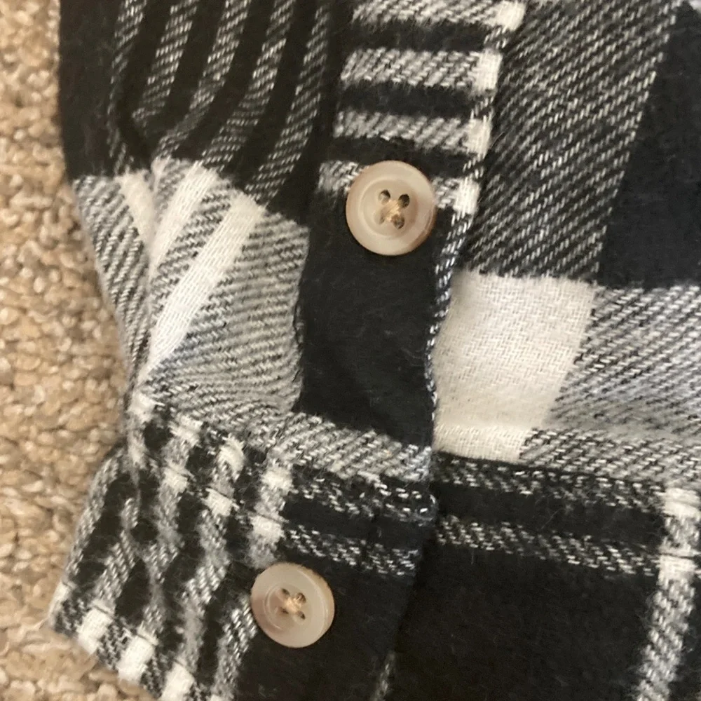 Plaid Button Down Shirt - Brown and Black - Picture 5 of 5